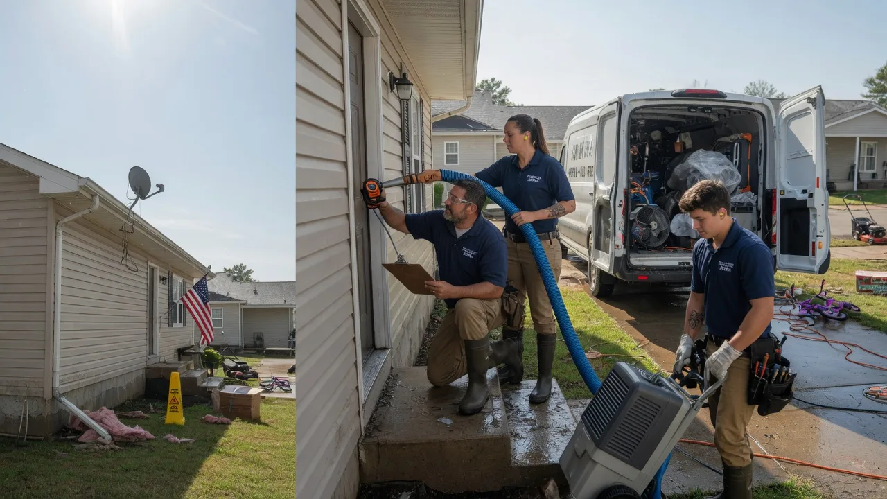 Ceiling Water Damage Restoration in Sciota, IL near me